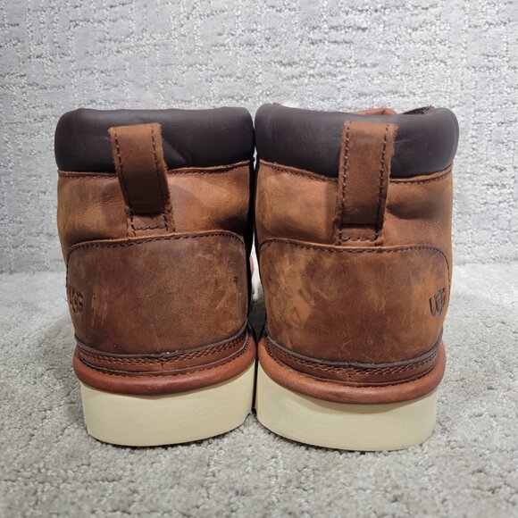 UGG Neumel 1106994 Mens Size US 13 Gingerbread Brown Leather Utility Chukka Boot - Picture 9 of 11